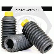 NYLON TIP SET SCREWS, THERMAL BLACK OXIDE, ALLOY (INCH)