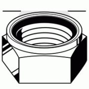 GRADE C NYLON INSERT LOCKNUT, PLAIN (INCH)