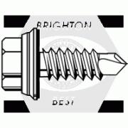 PROFERRED SELF DRILLING SCREW W/BONDED WASHER, ZINC CR+3 (INCH)