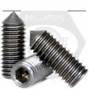 CONE POINT SOCKET SET SCREWS, THERMAL BLACK OXIDE, ALLOY (INCH)