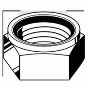 GRADE A NYLON INSERT LOCKNUT, ZINC YELLOW (INCH)