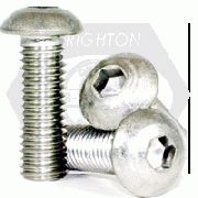 BUTTON SOCKET CAP, STAINLESS STEEL 18 8 (INCH)