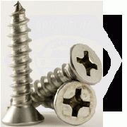 SELF TAPPING SCREW, PHILLIPS FLAT HEAD, TYPE A, STAINLESS STEEL 18 8 (INCH)