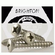 SELF TAPPING SCREW, PHILLIPS OVAL HEAD, TYPE A, STAINLESS STEEL 18 8 (INCH)