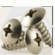 SELF TAPPING SCREW, PHILLIPS TRUSS HEAD, TYPE A, STAINLESS STEEL 18 8 (INCH)
